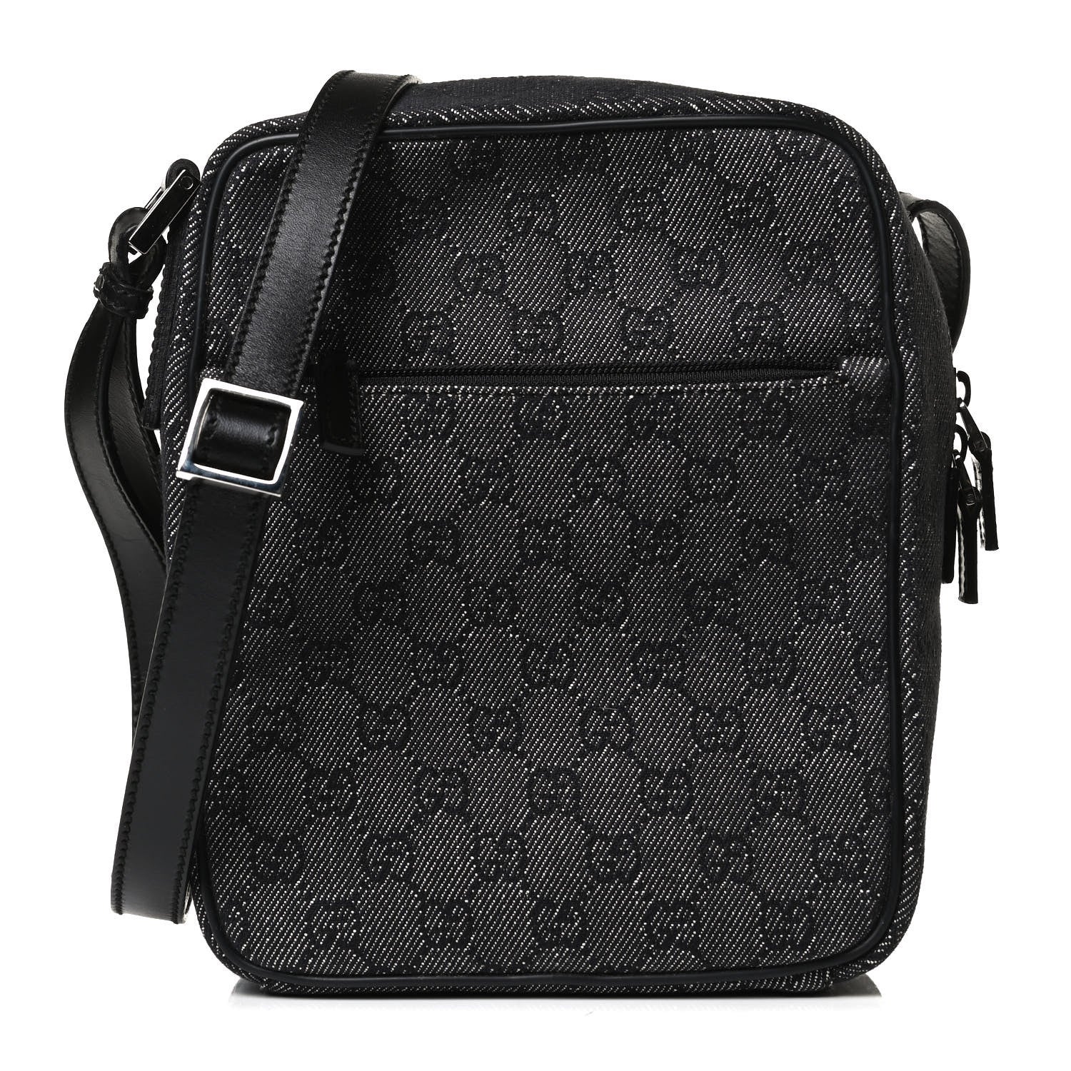 Gucci GG Monogram Flight Small Crossbody Bag Black 1 of 14