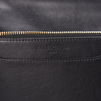 Balenciaga Veau Amp Plate Gold Chain Wallet Black 7 of 11