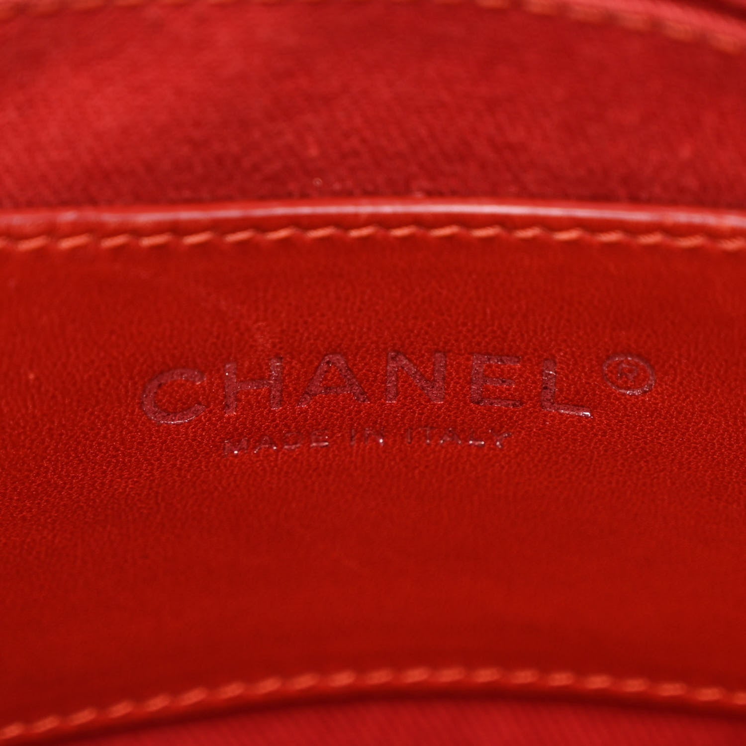 Chanel Glazed Calfskin Quilted Large Just Mademoiselle Bowling Bag Red 7 of 12