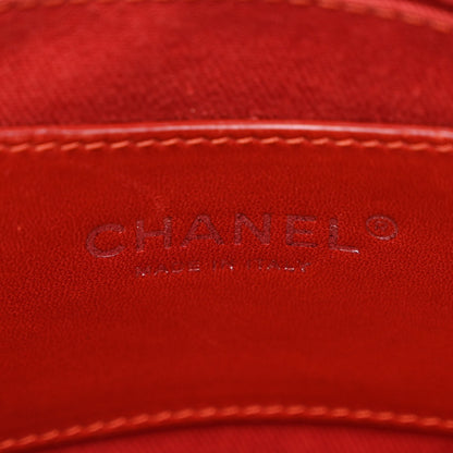 Chanel Glazed Calfskin Quilted Large Just Mademoiselle Bowling Bag Red 7 of 12