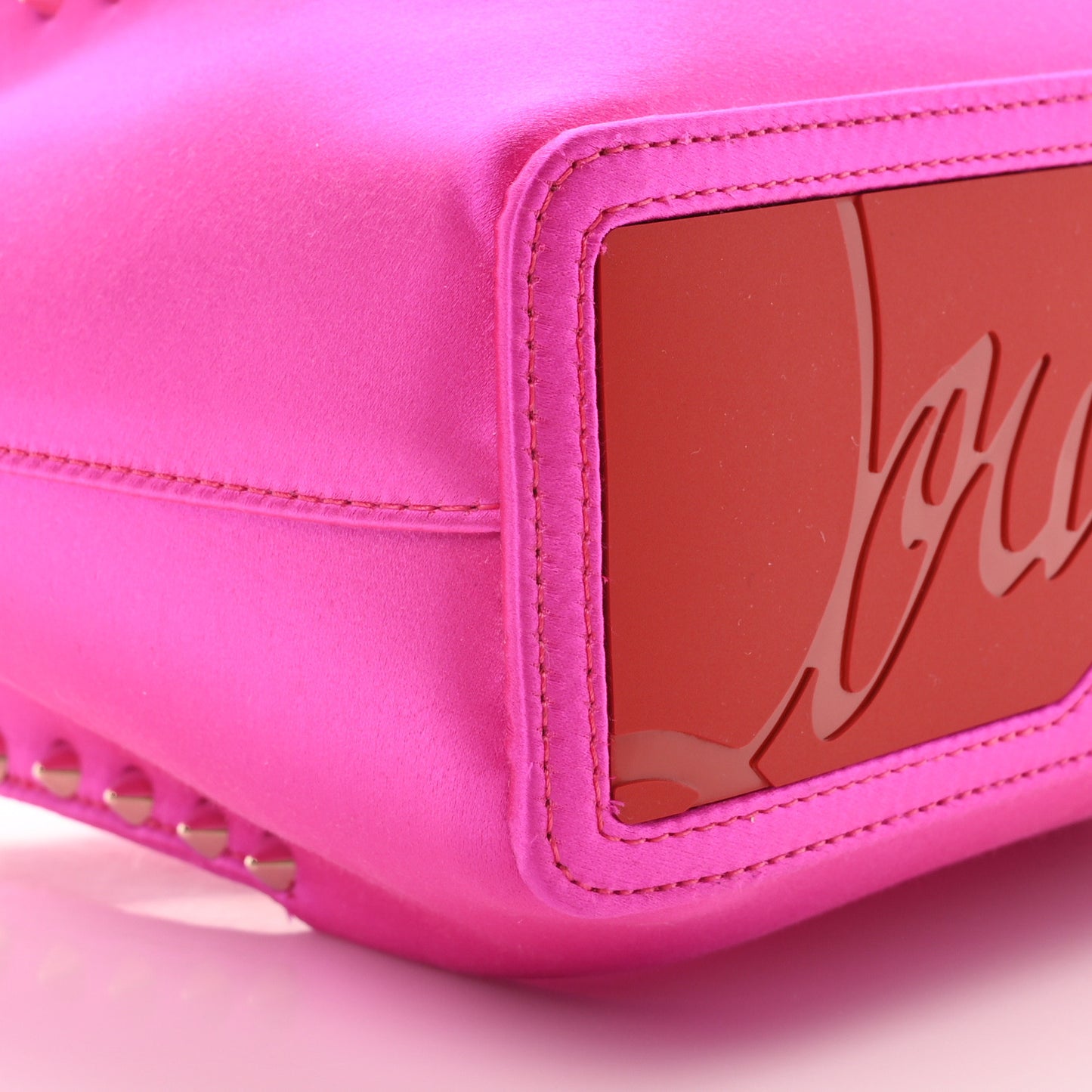 Satin Spiked Mini Cabarock Shopper Holly Pink