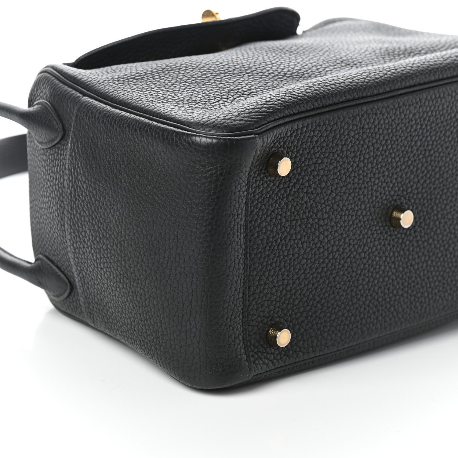 Hermes Taurillon Clemence Lindy 26 Black 8 of 9