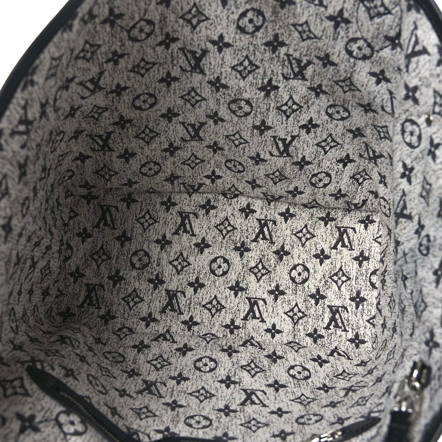 Louis Vuitton Denim Monogram Jacquard Neverfull MM Grey 6 of 9