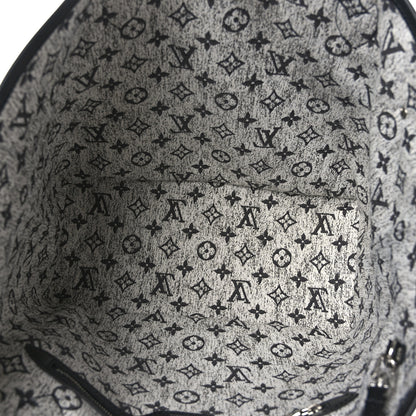 Louis Vuitton Denim Monogram Jacquard Neverfull MM Grey 6 of 9