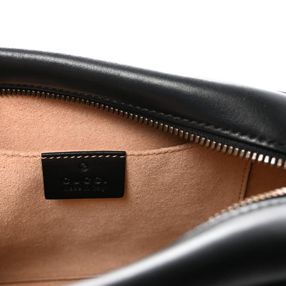 Gucci Calfskin Matelasse Small GG Marmont Chain Shoulder Bag Black 6 of 10
