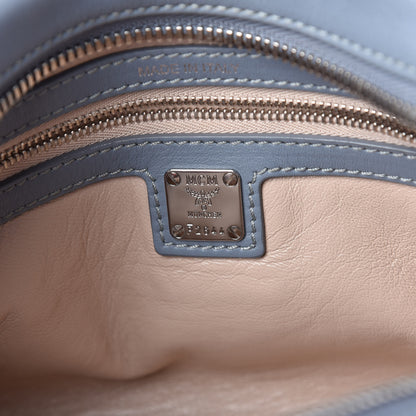 MCM Calfskin Boston Bag Sky Blue 8 of 9