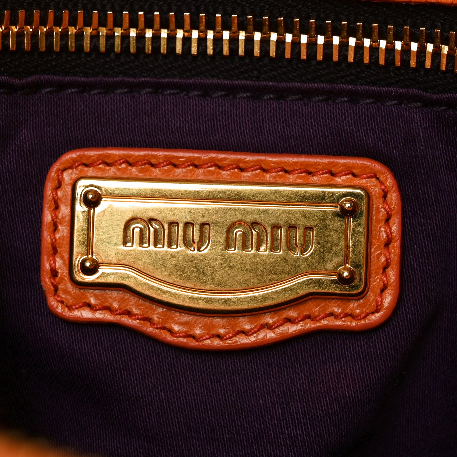Miu Miu Vitello Lux Medium Bow Bag Amarena 6 of 9