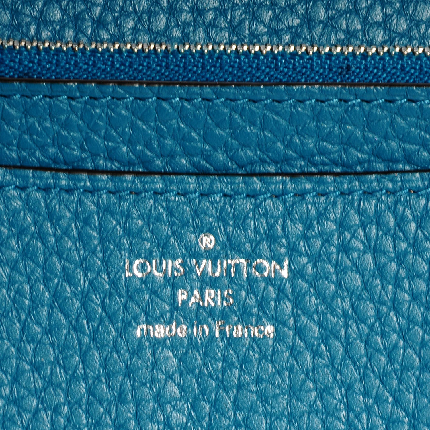 Louis Vuitton Taurillon Vivienne LV Long Wallet Bleu Canard 6 of 11