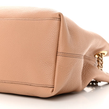 Gucci Pebbled Calfskin Medium Soho Chain Shoulder Bag Camelia 10 of 14