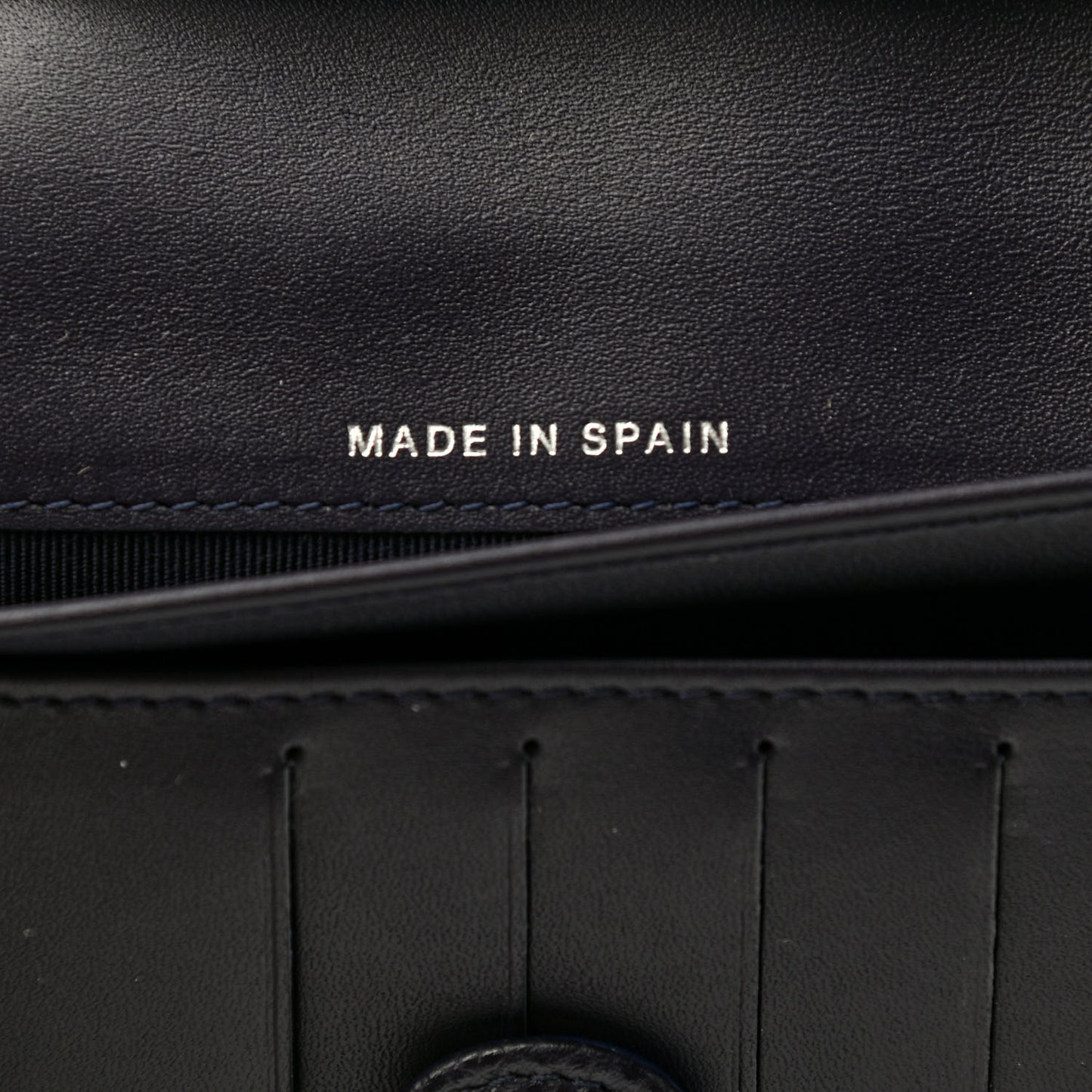 Caviar Quilted Large Flap Wallet Black