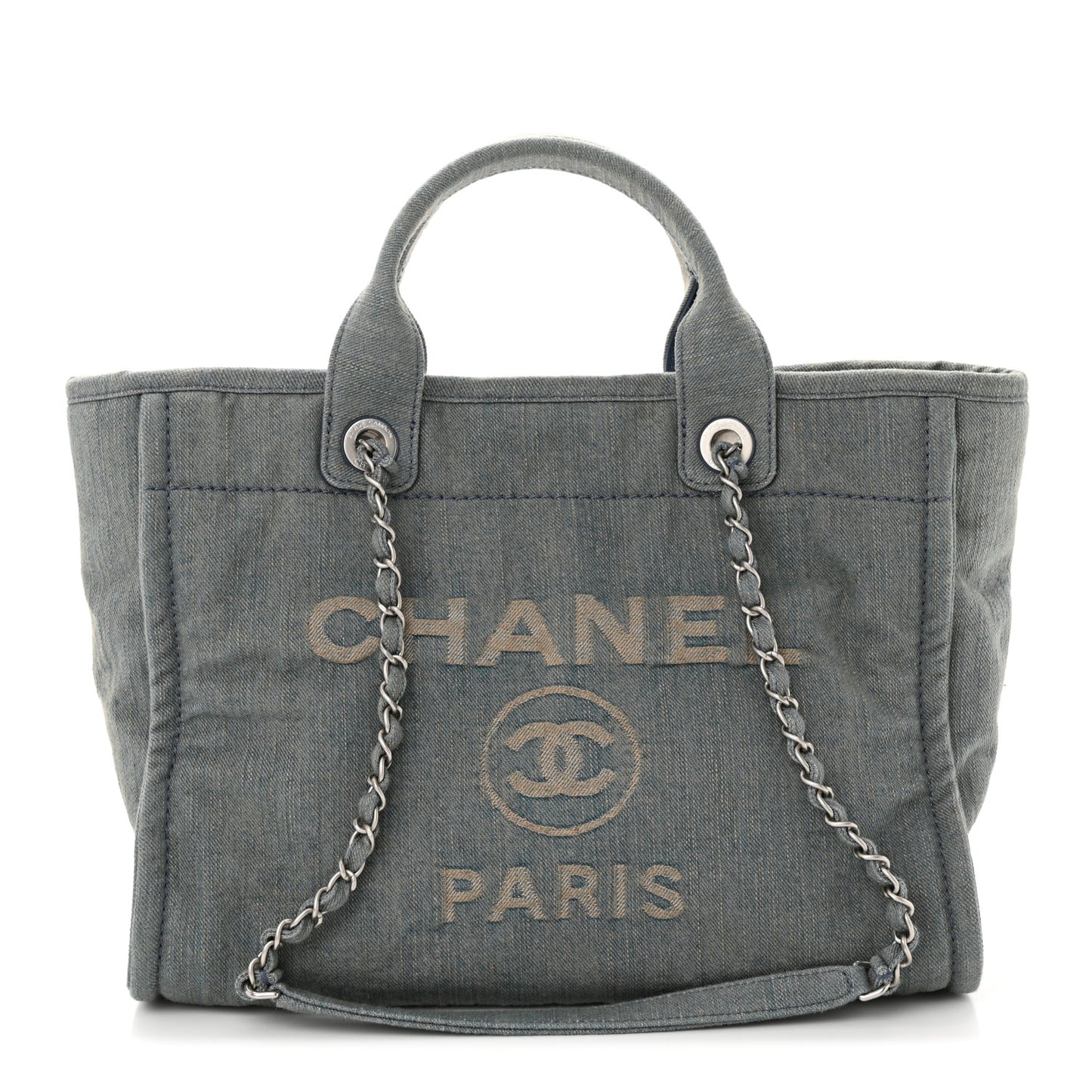 Denim Small Deauville Tote Light Blue