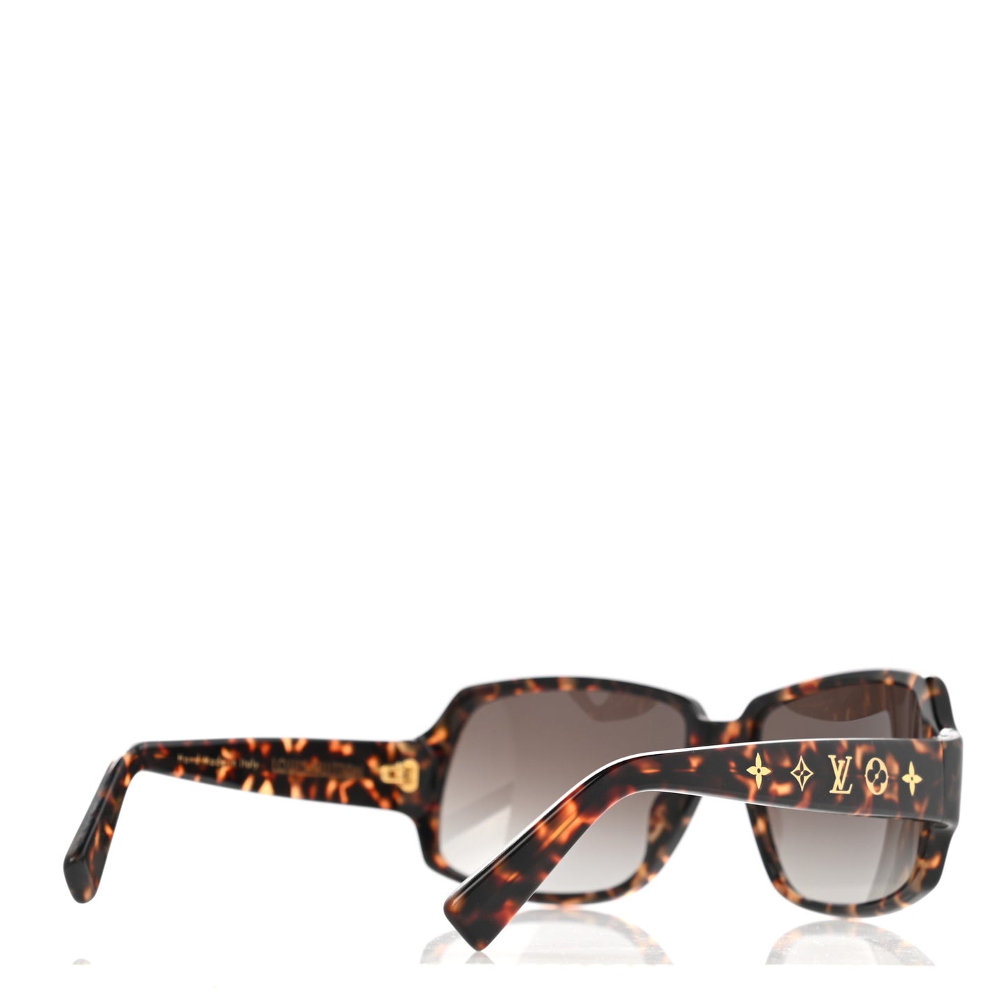 Dark Tortoise Obsession Carre Landscape Sunglasses