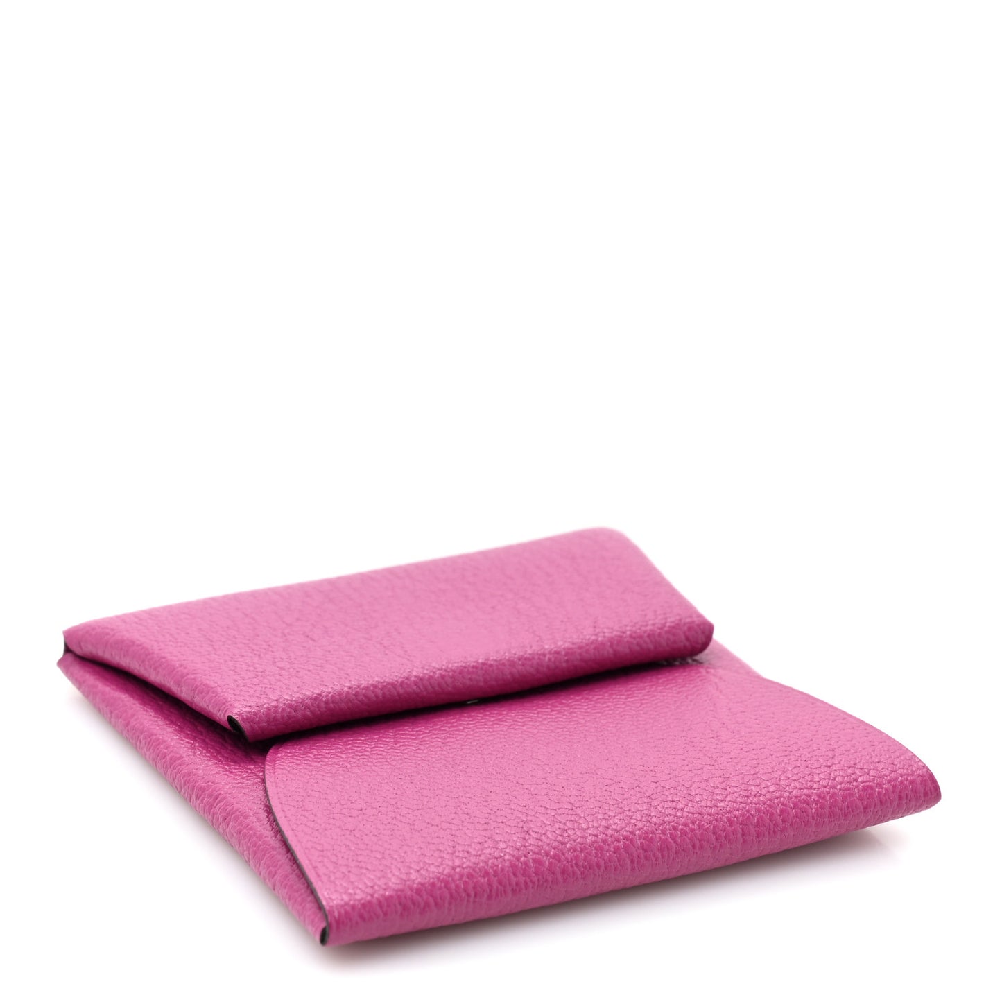 Chevre Mysore Bastia Coin Purse Rose Pourpre