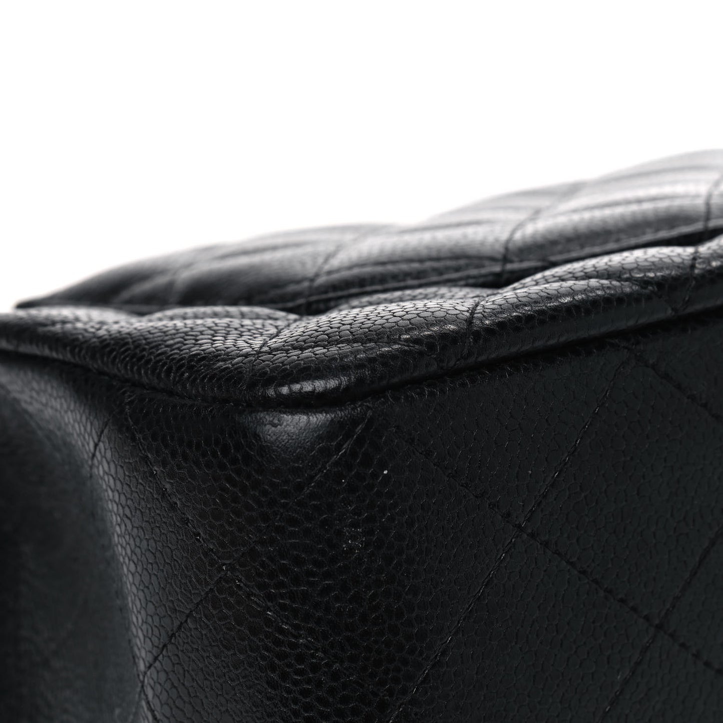 Caviar Quilted Jumbo Single Flap Black