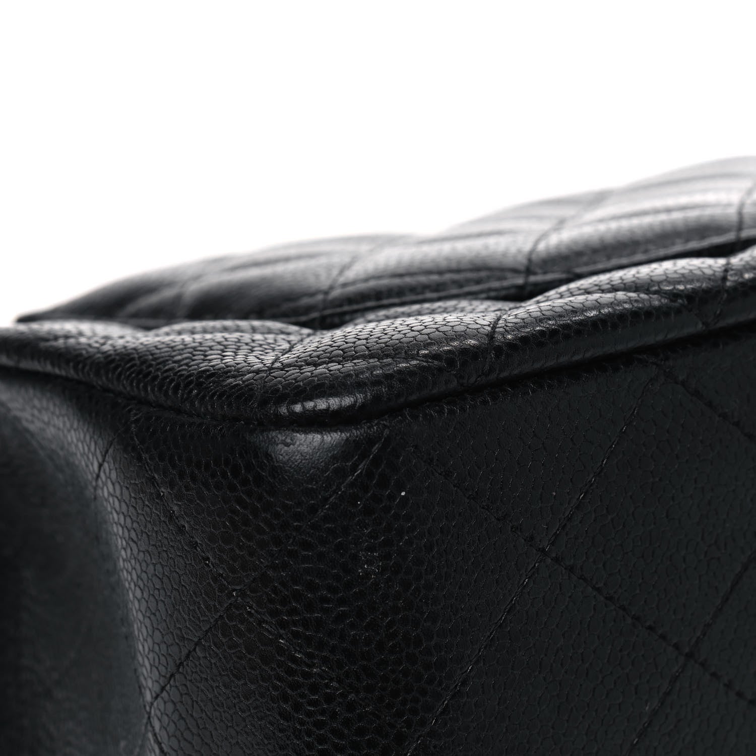 Chanel Caviar Quilted Jumbo Single Flap Black 7 of 9