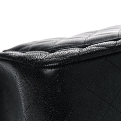 Chanel Caviar Quilted Jumbo Single Flap Black 7 of 9