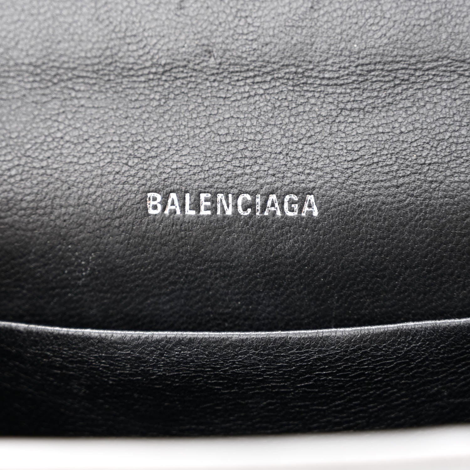 Balenciaga Shiny Calfskin Crocodile Embossed XS Sharp Top Handle Bag Balenciaga Grey 6 of 13