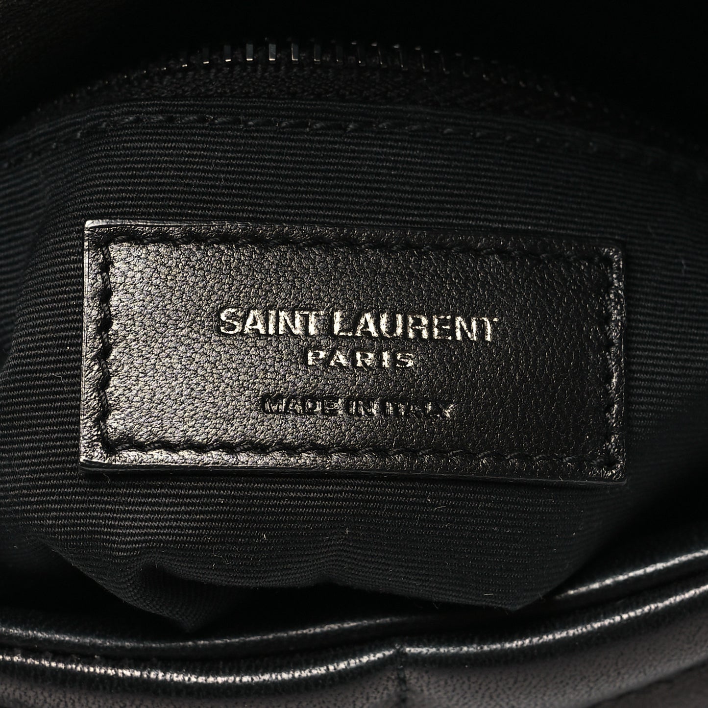 Lambskin Quilted Toy Loulou Puffer Monogram Chain Satchel Black