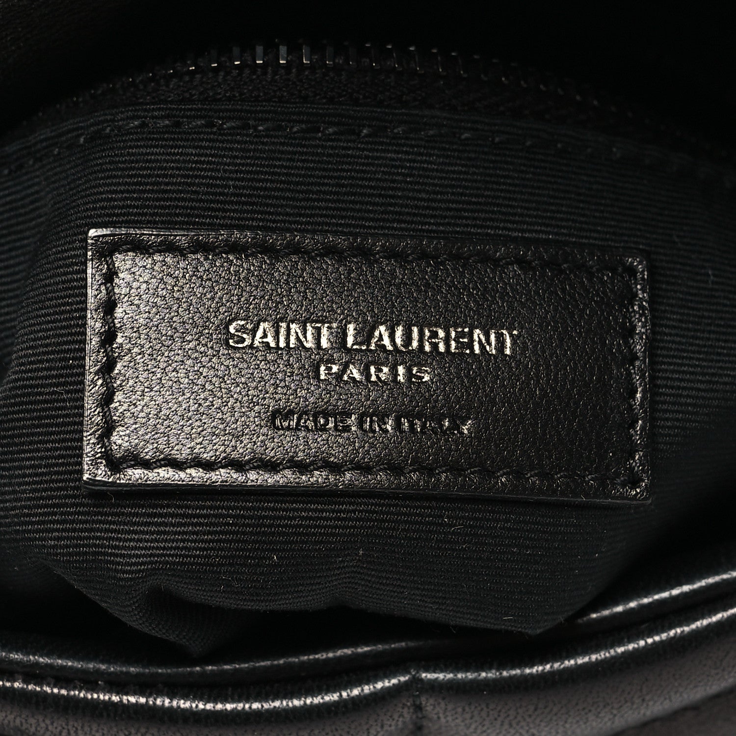 Saint Laurent Lambskin Quilted Toy Loulou Puffer Monogram Chain Satchel Black 6 of 11