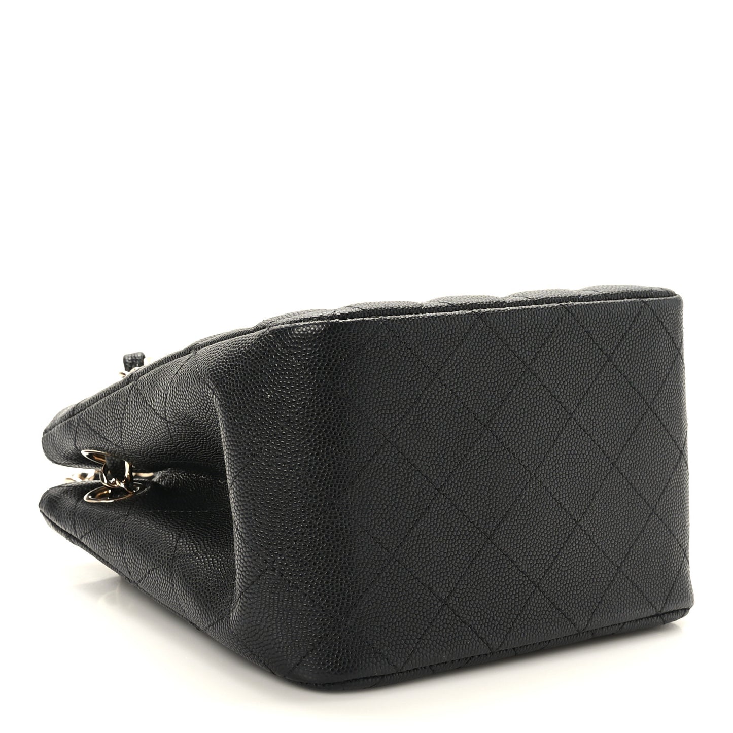 Caviar Quilted Mini Bucket Bag Black