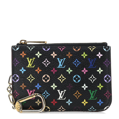 Louis Vuitton Monogram Multicolor Key Pouch Black Violet 1 of 4