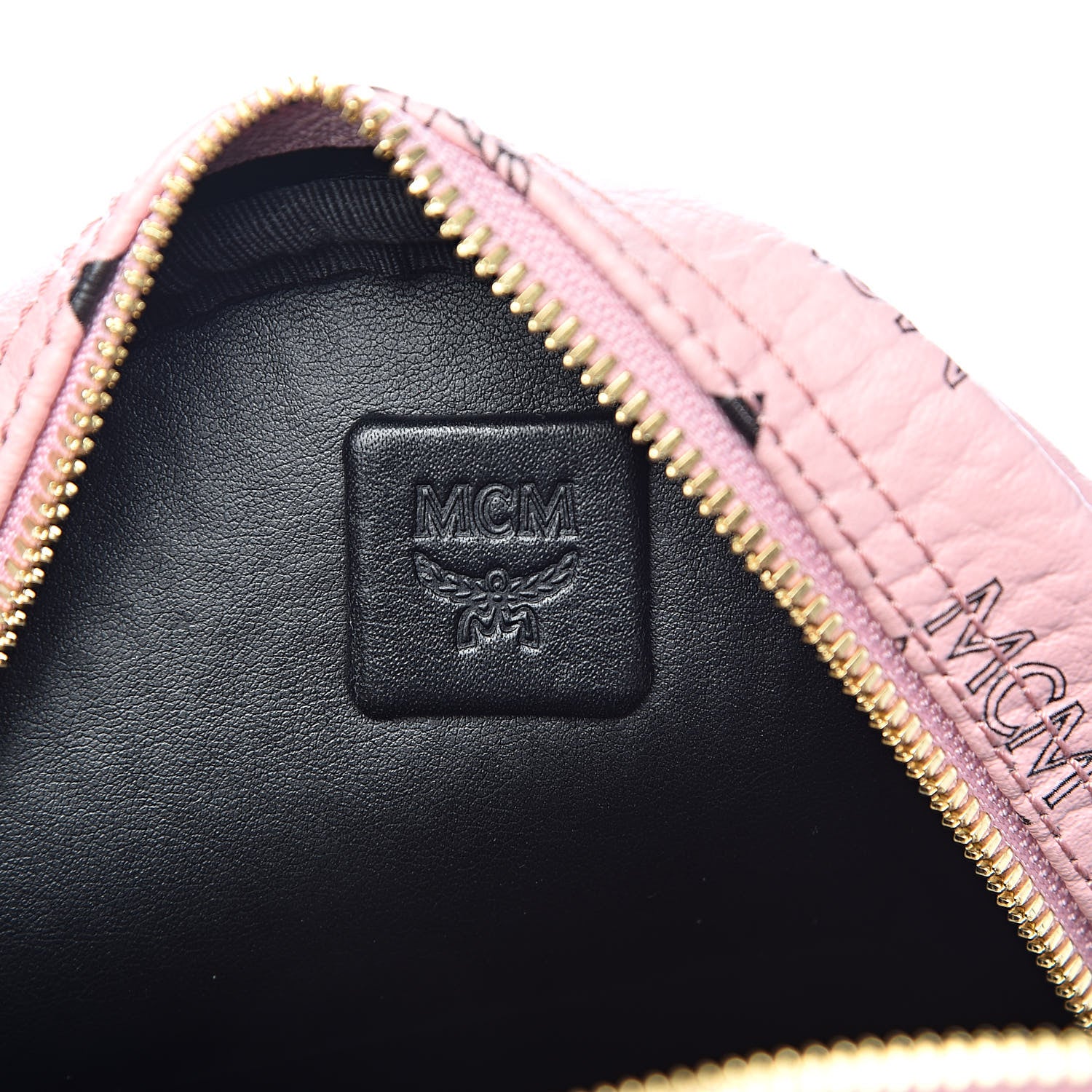 MCM Visetos Side Stud Mini Stark Backpack Pink 6 of 10