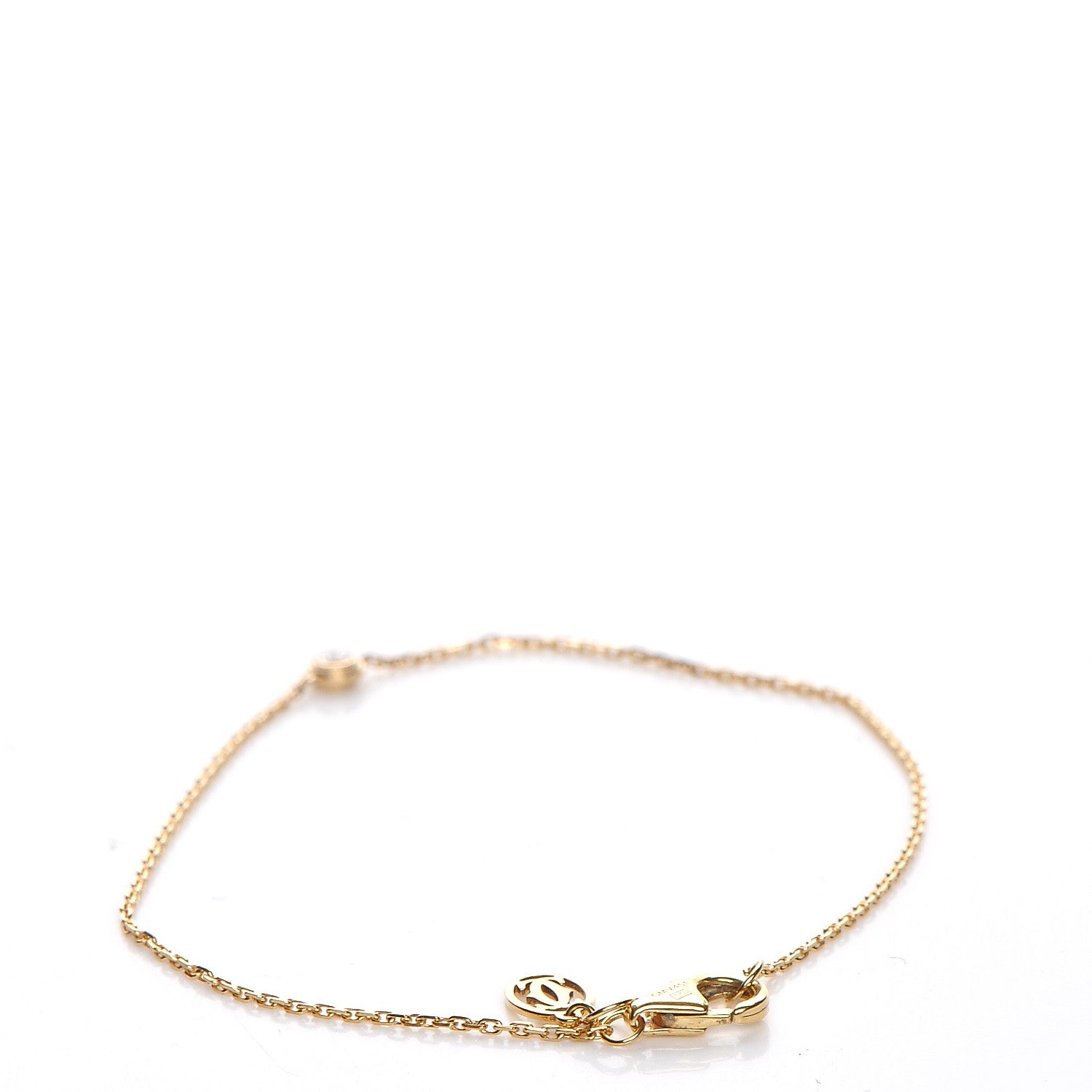 Cartier 18K Yellow Gold Diamond XS D'Amour Bracelet 3 of 14