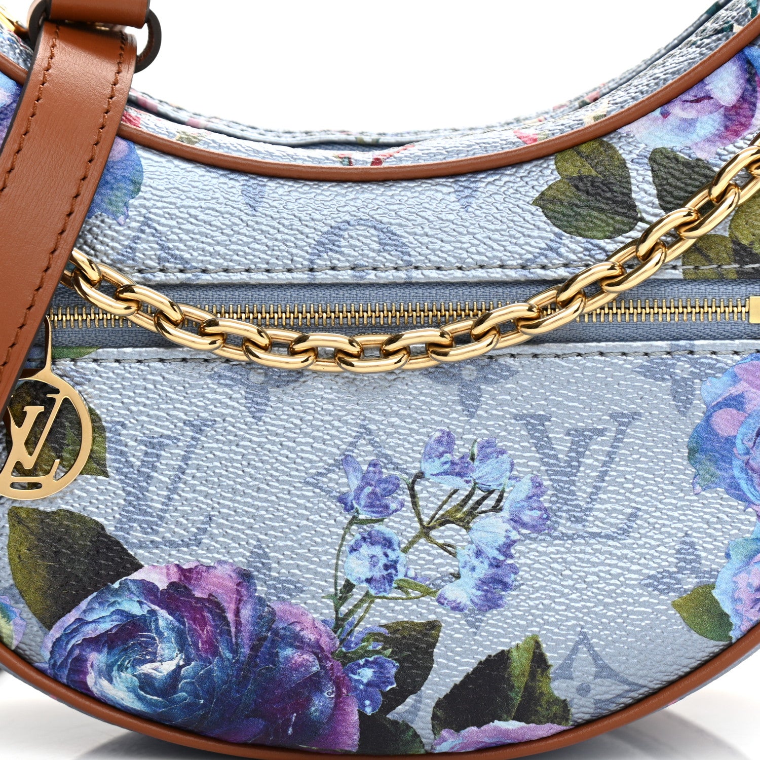 Louis Vuitton Metallic Monogram LV Garden Loop PM Blue 7 of 10