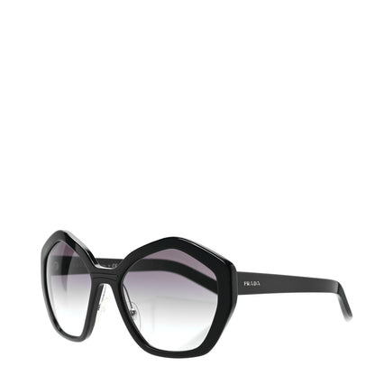 Prada Acetate Geometric Sunglasses SPR 08X Black 1 of 6