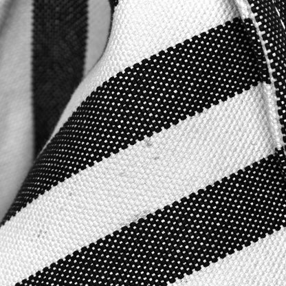 Hermes Canvas Striped Cannes Black White 8 of 8