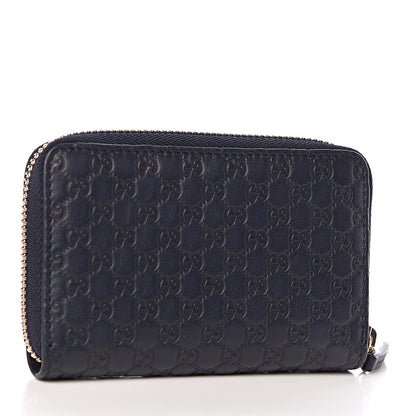 Gucci Microguccissima Zip Around Card Case Navy 3 of 8