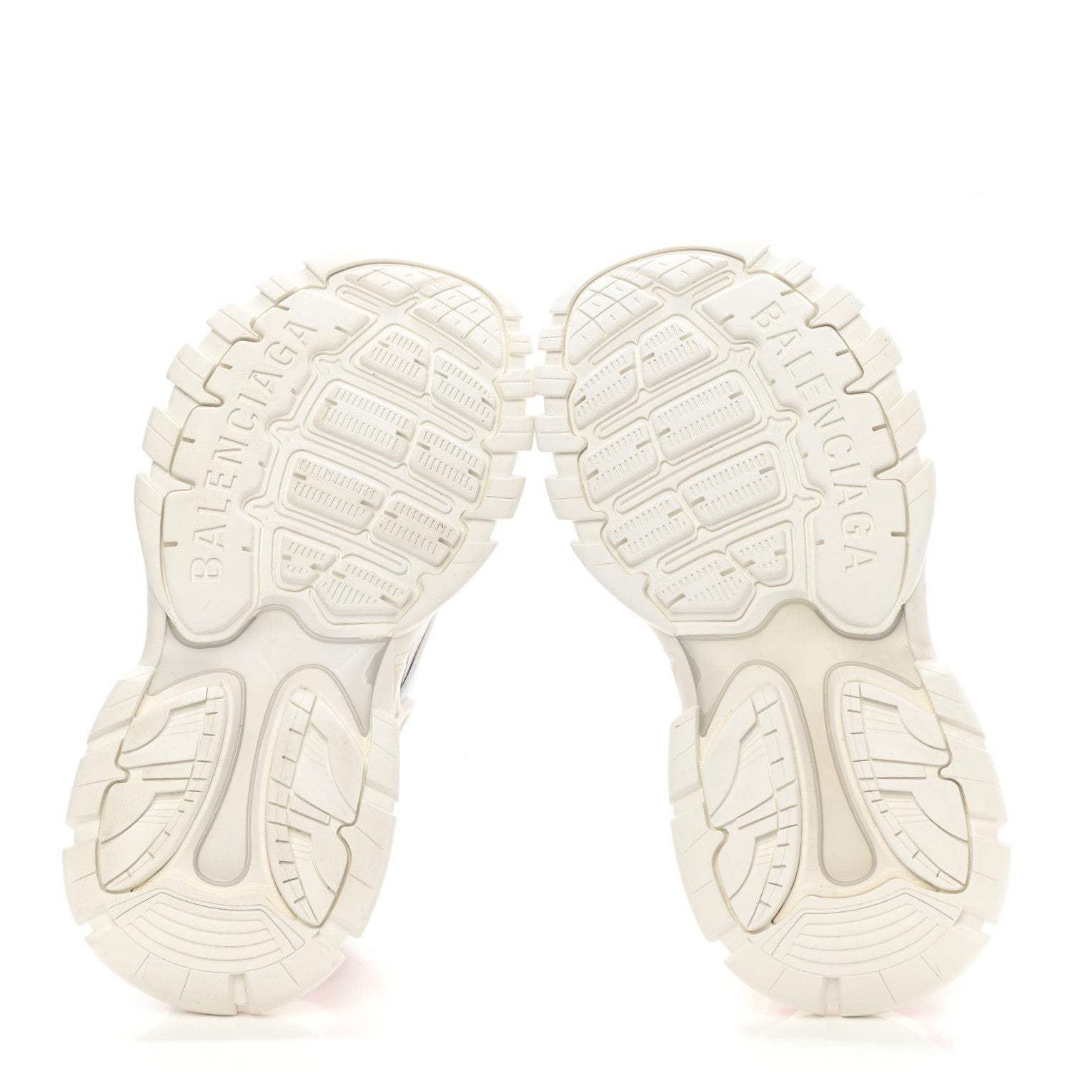 Balenciaga Rubber Neoprene Bi-Color Womens Track Sandals 38 White Fluo Pink 5 of 8