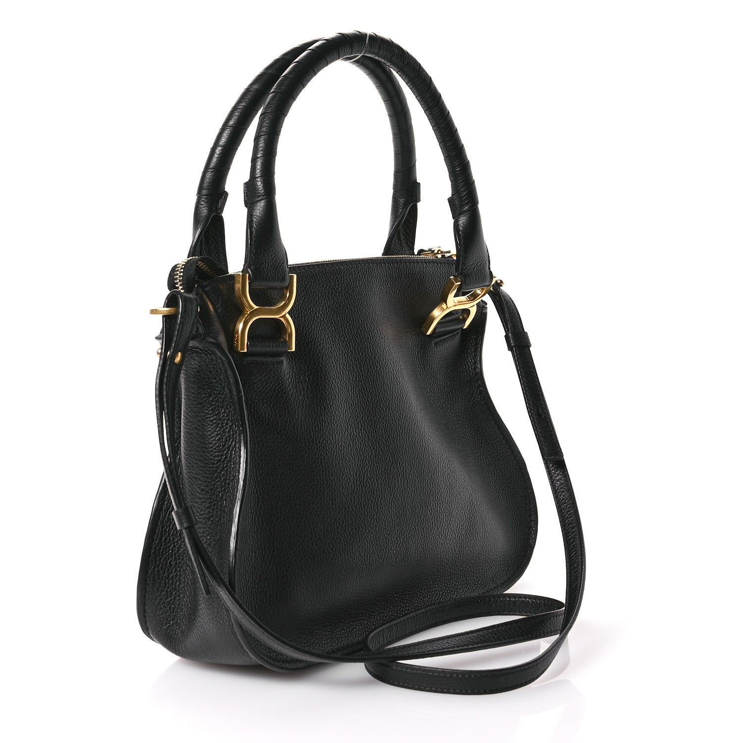Chloe Calfskin Small Marcie Satchel Black 3 of 11