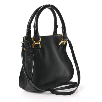 Chloe Calfskin Small Marcie Satchel Black 3 of 11