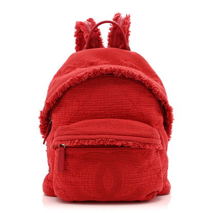 Chanel Canvas Double Face Backpack Red 1 of 10