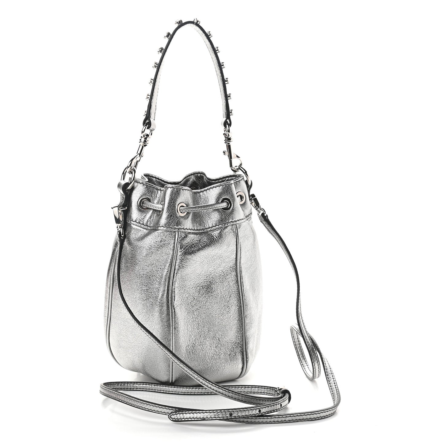 Metallic Nappa Tassel Bandoliera Cromo