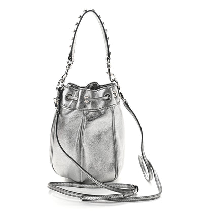 Miu Miu Metallic Nappa Tassel Bandoliera Cromo 3 of 8