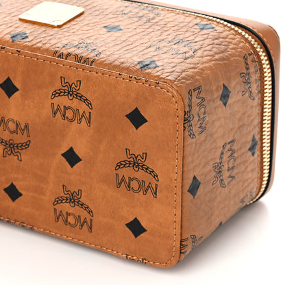 MCM Visetos Vanity Case Cognac 9 of 10