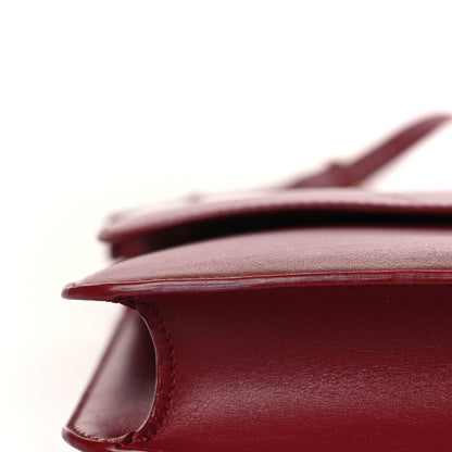 Saint Laurent Smooth Calfskin Carre Satchel Opyum Red 11 of 11