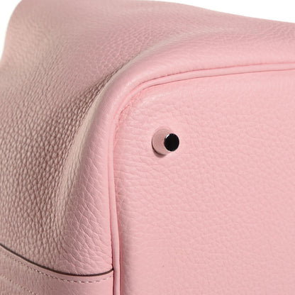 Hermes Taurillon Clemence Picotin Lock 22 MM Rose Sakura 6 of 20
