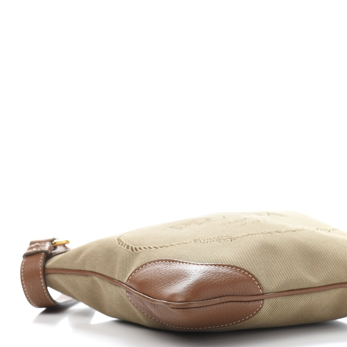 Jacquard Logo Flat Messenger Bag Corda Brandy