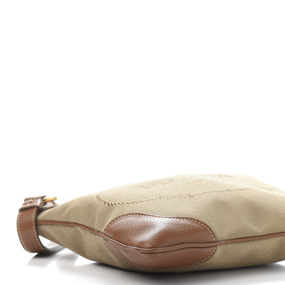 Prada Jacquard Logo Flat Messenger Bag Corda Brandy 8 of 10
