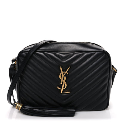 Saint Laurent Calfskin Matelasse Monogram Lou Camera Bag Black 1 of 10