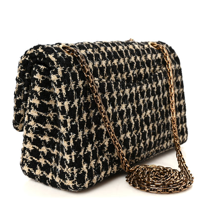 Chanel Fantasy Tweed 2.55 Reissue 225 Flap Black White 3 of 10