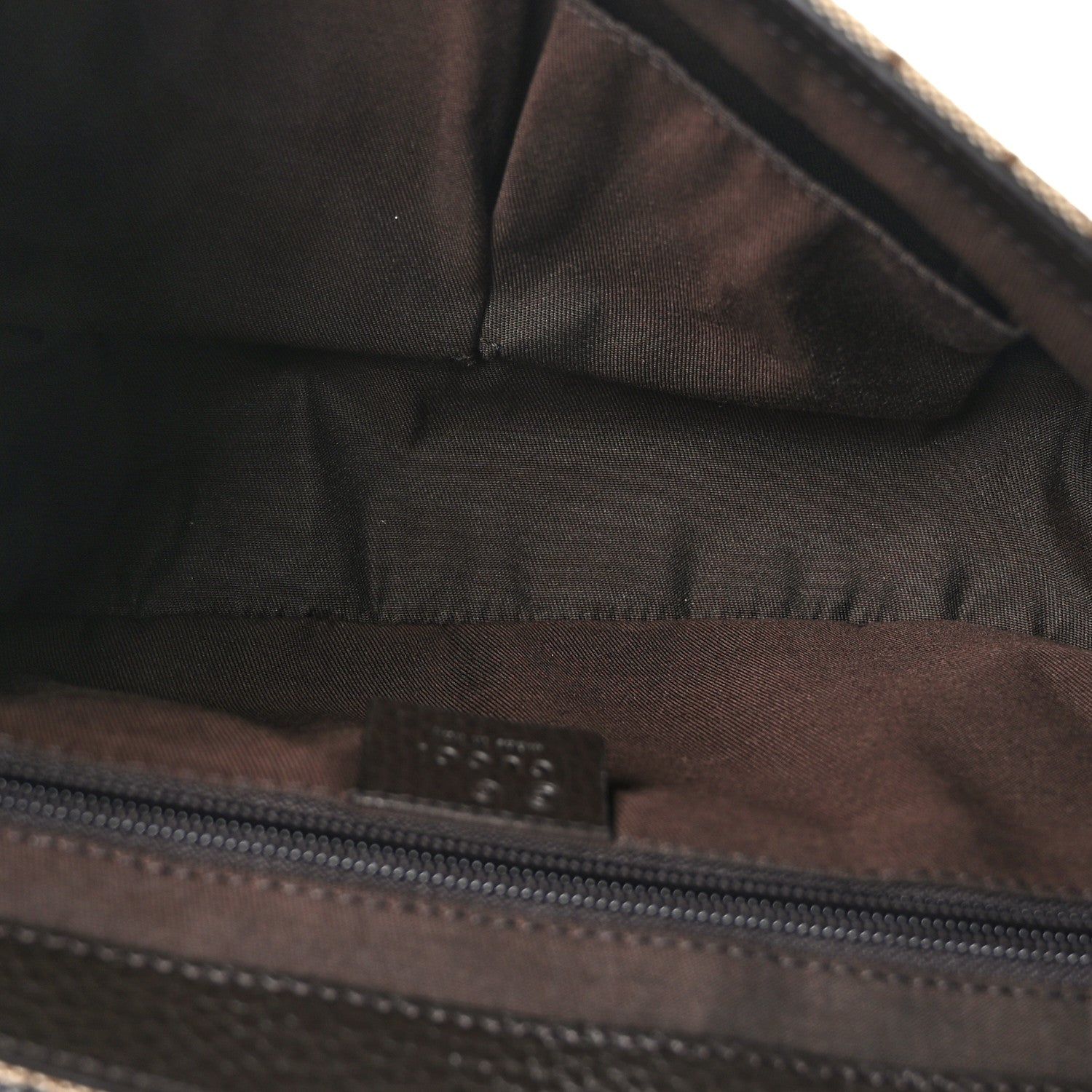 Gucci Monogram Flap Messenger Bag Beige Dark Brown 5 of 9