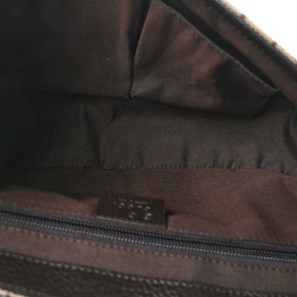 Gucci Monogram Flap Messenger Bag Beige Dark Brown 5 of 9