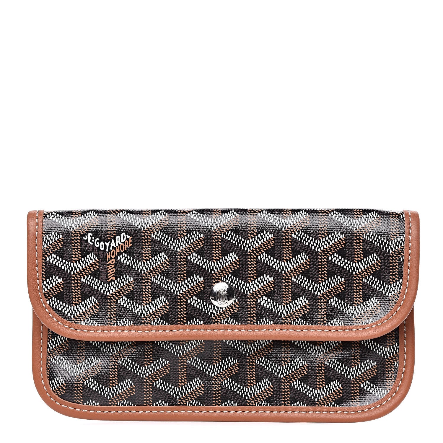 Goyard Goyardine Pouch Black Gold 1 of 6