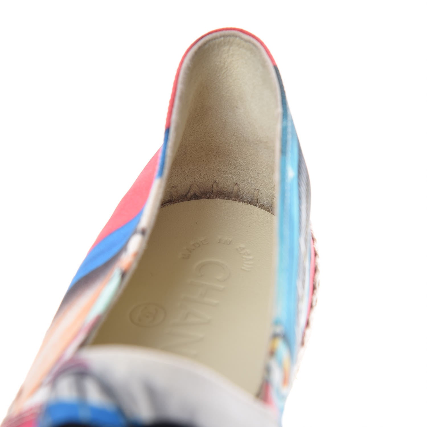 Chanel Patent Fabric CC Espadrilles 39 Multicolor Black 10 of 12