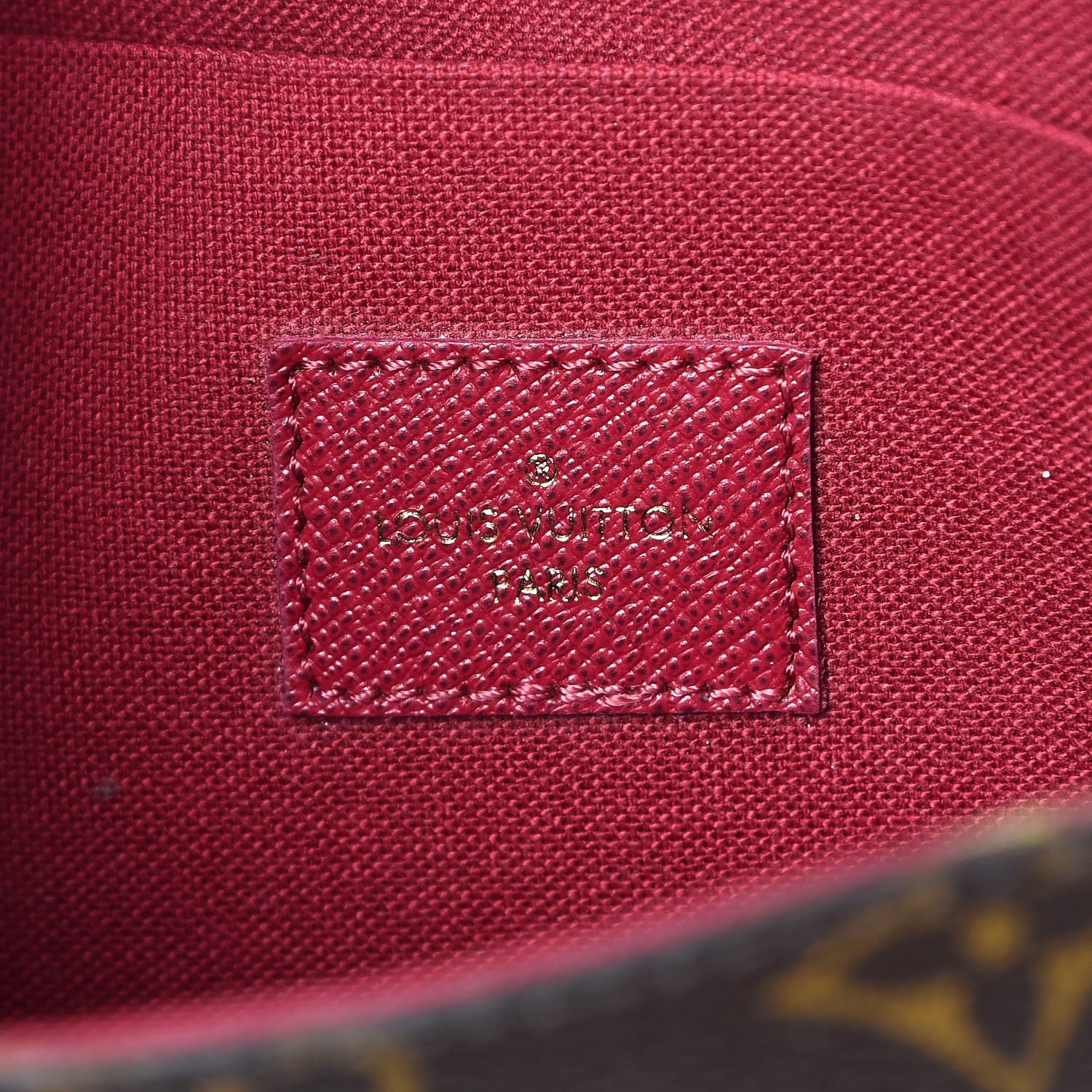 Louis Vuitton Monogram Pochette Felicie Chain Wallet Fuchsia 6 of 13