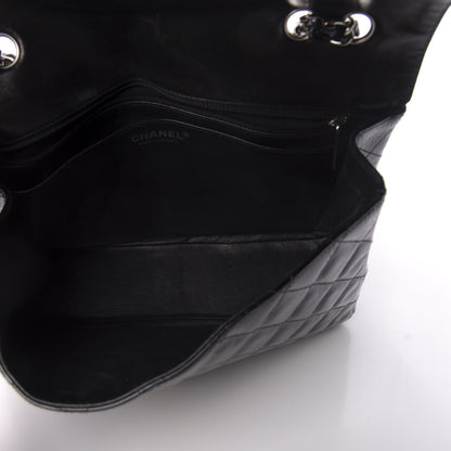 Chanel Distressed Patent Quilted Jumbo Single Flap Black 6 of 12